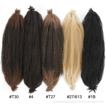 Soft Pre Separated Afro Spring Twist Crochet Braid Hair For Butterfly Locs